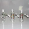 Braccio raccogli cenere perc Gorgogliatore Pyrex spesso Narghilè Ashcatcher 45 90 gradi per bong dab rig femmina da 14 mm