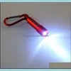 Altri articoli vari per la casa Portachiavi con torcia a led Mini portachiavi tascabile in lega di alluminio Handy Light Cam Torch Lamp Lights Ysy220L Drop Ot1Wb