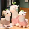 Jouets en peluche alpaga pour enfants, jolis écouteurs, poupées Alpacasso mignonnes, oreiller Animal doux en peluche, cadeaux de noël, 25-68CM