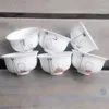 Canecas de porcelana branca 6 xícaras de escritório em casa e drinques criativos Teaware