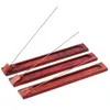 Wooden Incense Stick Holder Fragrance Lamps Ash Catcher Rosewood Tray Burner Holders Home Decoration Censer Tools Wholesale EE