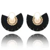 Dangle Earrings Tassel For Women Fashion Drop Jewelry Punk Hollow Carved Gold Plated Earring Bohemian Round Earings