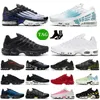 Hommes femmes chaussures de course tn plus 3 Triple White Black Barely Volt Pimento Metallic Pewter Hyper Blue tns mens trainers chaussures outdoor sneakers taille 36-46