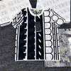 デザイナーレディースニットドレストップブラックホワイトTシャツショートスカートファッションカジュアルセーター女性服
