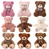 25/35cm Kawaii Teddy Bear Peluş Yastık Oyuncakları Güzel Yay Knot Ayılar Oyuncaklar Dolgulu Yumuşak Hayvan Dolls Çocuk Kızlar Noel Sevgililer Hediye