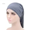 Uomo Donna Spandex Dreadlock Cappello sotto la sciarpa Hijab Tubo Turbante Tinta unita Copricapo Stretch Lock Cappello horror de921