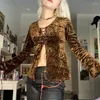 Blouses Femmes L'automne Hiver Veste Femmes Sexy Ombilical À Manches Longues Laçage Cardigan Blouse Tops