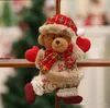 Christmas Tree Decoration Pendant Santa Clause Bear Snowman Elk Doll Hanging Ornaments Christmas Decoration for Home TO859