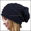 Chapeaux de fête 1 pièces tricoté chaud hiver casquettes pour hommes femmes Baggy Sklies bonnets Feminino chapeau Invierno Chic casquette Zwl231 livraison directe maison Otegx