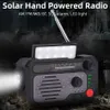 AM/FM/WB/ Radio One Multi-function Hand Crank Solar Powered Emergency Radio Outdoor LED Lights SOS Alarm Bluetooth Mobile Phone Power Supply 2000mAh