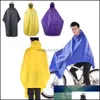 Regenjassen fietsen fiets waterdichte regenjas voor vrouwelijke mannen hap met hap met heren motor regenjas oxford fietsen poncho jassen drop levering otd7d