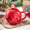 Mugs 400ml Ceramic Christmas Coffee Mug Cover Spoon Couples Cup Gift Tea Set Large Capacity Cups Creative Coffeeware