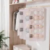 Caixas de armazenamento Roupa de roupas penduradas Roupas dobráveis ​​Clear Meocks Bra Rack Rack Sundries Organizador de guarda -roupa