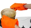 Organisateur de silicone Gants de chaleur isolés Mitaines Gants de four à micro-ondes Clip de plaque chauffante Anti-brûlure Épaissir Mitt Outils de cuisine SN4264