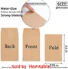 Gift Wrap Kraft Small Coin Envelopes Self-Adhesive Seed Mini Parts Items Stamps Storage Packets F