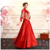 Ethnische Kleidung im chinesischen Stil Kleid Damen Slim Party Abend Lange Cheongsam Hochzeitskleid Luxus Hochzeit Qipao Mode Kleidung Vestidos