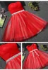 Party Dresses GUXQD Pink Homecoming Short Vestidos De Festa Fashion Sweetheart Sash Tulle Junior Graduation Princess Gowns