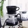 Kaffefilter Häll över Dripper Brewing återanvändbart filterkonmanual Maker Porcelain Slow Accessories 101 102