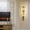 Wall Lamp Gold Led Living Room Decoration Luminaires Bedroom Study Decor Crystal Light Fixture