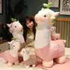 Jouets en peluche alpaga pour enfants, jolis écouteurs, poupées Alpacasso mignonnes, oreiller Animal doux en peluche, cadeaux de noël, 25-68CM