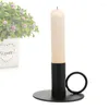 Candle Holders Taper Holder Vintage Home Decoration Festival Supply Chamberstick With Handle For