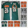 NCAA Miami Hurricanes College fotbollströjor 26 Sean Taylor 52 Ray Lewis R.Lewis 20 Ed Reed Good Green White Orange