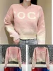 2022 Frauen Designer Pullover Kleidung Strick Krähen Nacken Pullover Buchstaben Langarm C g Pullover übergroß