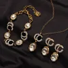 Mode Multicolor Gem Necklace Luxury Girls Love Pendant Neckor Designer Jewelry Classic Premium Accessories Lång kedja för WO5843872
