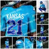 Kansas Jayhawks NCAA College voetbaljersey Jason Bean Jalon Daniels Ben East