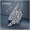 An￩is de banda Marca moda Sier Color Angel Wings Crystal Ring for Women Jewelry Party Cocktail Big Open Anenel Gift Ur0382 Drop D DHW0C