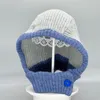 Berets Kobiety na dzianiny czapka na czapkę mężczyzn zima ciepłe ochrona ucha szalik wełna czapka na zewnątrz pullover snood hat kołnierz