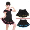 Stage Wear Girls Dance Jupe Latin Salsa Cha Rumba Samba Jupes de salle de bal modernes avec shorts 10 couleurs