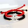 Bracelets porte-bonheur Corde tressée à la main Bracelet Réglable Bracelet Bijoux Jumelé Couple Pour Amoureux Femmes Hommes Saint Valentin Cadeau