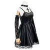 Theme Costume Death Note Cosplay Misa Amane Imitation Leather Sexy Dress Glovesstockingsnecklace Uniform Outfit 221102 Drop Delivery Dhnjo