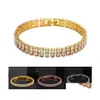 رابط سلسلة FL RHINESTONE BRACELT BLING CUBAN LINK BANGLE MENT MEN HIP HOP PRACELETS Q301FZ DROND DELIVER