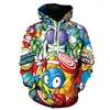 Men's Hoodies 3D Children Super Zings Pullover Long Sleeve Sweatshirt Boys Girls Men Women Clothes Parent-child Cartoon Tops Coat