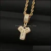 Colares pendentes Crystal 26 Letras Colar para homens Mulheres Capital personalizado AZ Nome da moda Hip Hop J￳ias P334fa Drop Deliver Dhbyt