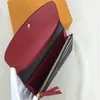 2018 Passando o fundo vermelho inteiro Lady Long Wallet