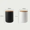 Garrafas de armazenamento Utensílio de utensílios de cerâmica recipiente de café com tampa para alimentos Dry Dry Kitchen Kima88