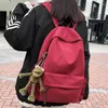 Backpack Myvision Trend Women's High Quality Nylon Fabric Simple Solid Color School Bag For Teen Book SchoolBags