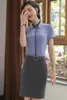Kvinnors blusar Summer formella kvinnor skjortor Vit kort￤rmad damer kontor uniform toppar kvinnliga kl￤der ol stilar