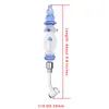 CSYC NC040 Glass Water Bong Big Tower Style Smoking Pipe Bag Set About 9.8 Inches 510 Ceramic Quartz Nails Quartz Banger Nail 45/90 Degree Dabber Tool Dab Rig Bubbler