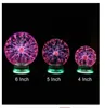 Novità Vetro Magico Plasma Ball Light 3 4 5 6 pollici Luci da tavolo Sfera Nightlight Regalo per bambini per Capodanno Magic Plasma Night Lamp8366300