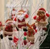 Christmas Tree Decoration Pendant Santa Clause Bear Snowman Elk Doll Hanging Ornaments Christmas Decoration for Home TO859