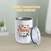 12 oz süblimasyon Boşluk Şarap Tumbler Düz bardak paslanmaz çelik çift duvar vakumu yalıtımlı kupalar 50pc/karton FY5247