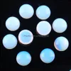 Loose Gemstones 8Mm Round Cabochon Cab Flat Back Beads Natural Stone For Women Men Fashion Jewelry Making Accessories Opal Rose Quar Dhqwf