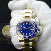 Fabriksleverantör Luxury 18k Yellow Gold Sapphire 40mm Mens Wrist Watch Blue Dial and Ceramic Bezel 116618 Steel Automatic Movement246R