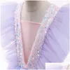 Abiti da ragazza Ragazze Ruffles Princess Dress For Kids Wedding Elegante Party Tutu Prom Gown Bambini Compleanno Pageant Comunione Formale Dhzd7