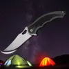 M390 Flipper Складное нож Стиловое лезвие углеродное волокно с титановым сплавом TC4