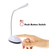 Tafellampen 2 stks mini -led leesdesk eye protection lamp batterij lichten morden morden